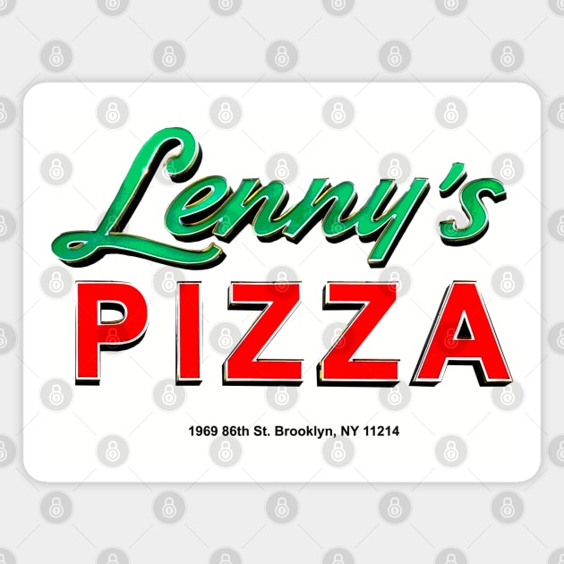 Lenny's Pizza Magnet by Pop Fan Shop